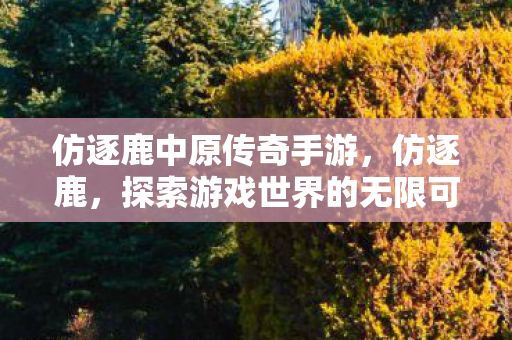 仿逐鹿中原传奇手游,仿逐鹿,探索游戏世界的无限可能 仿逐鹿中原传奇手游,仿逐鹿,探索游戏世界的无限可能