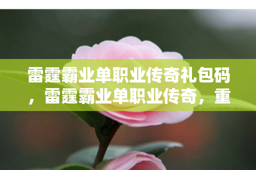 雷霆霸业单职业传奇礼包码,雷霆霸业单职业传奇,重温经典,再战江湖 雷霆霸业单职业传奇礼包码,雷霆霸业单职业传奇,重温经典,再战江湖