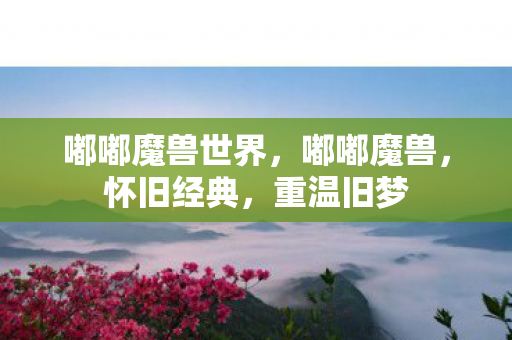 嘟嘟魔兽世界,嘟嘟魔兽,怀旧经典,重温旧梦 嘟嘟魔兽世界,嘟嘟魔兽,怀旧经典,重温旧梦