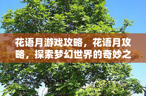 花语月游戏攻略,花语月攻略,探索梦幻世界的奇妙之旅 花语月游戏攻略,花语月攻略,探索梦幻世界的奇妙之旅