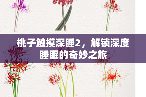 桃子触摸深睡2,解锁深度睡眠的奇妙之旅 桃子触摸深睡2,解锁深度睡眠的奇妙之旅