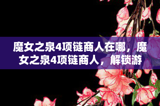 魔女之泉4项链商人在哪，魔女之泉4项链商人，解锁游戏新世界的钥匙