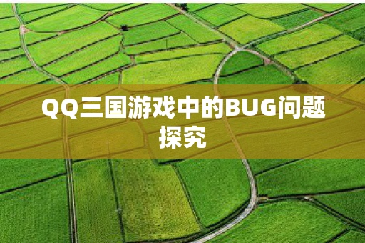 QQ三国游戏中的BUG问题探究