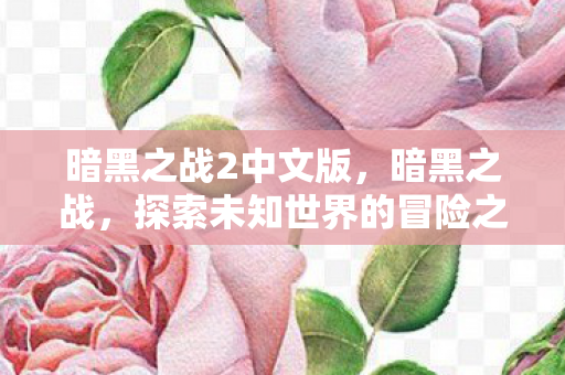 暗黑之战2中文版,暗黑之战,探索未知世界的冒险之旅 暗黑之战2中文版,暗黑之战,探索未知世界的冒险之旅