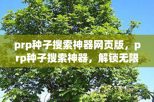 prp种子搜索神器网页版,prp种子搜索神器,解锁无限可能的娱乐宝藏 prp种子搜索神器网页版,prp种子搜索神器,解锁无限可能的娱乐宝藏