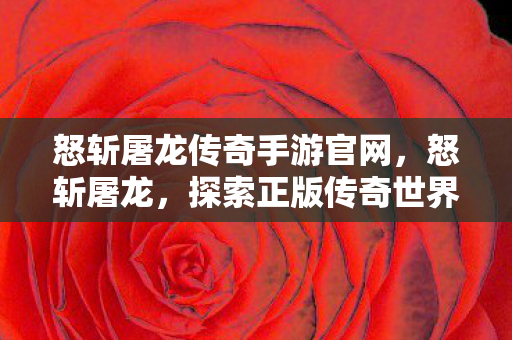 怒斩屠龙传奇手游官网,怒斩屠龙,探索正版传奇世界的魅力 怒斩屠龙传奇手游官网,怒斩屠龙,探索正版传奇世界的魅力