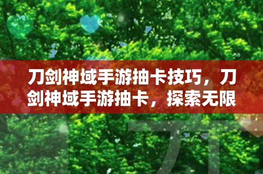 刀剑神域手游抽卡技巧，刀剑神域手游抽卡，探索无限可能的冒险之旅