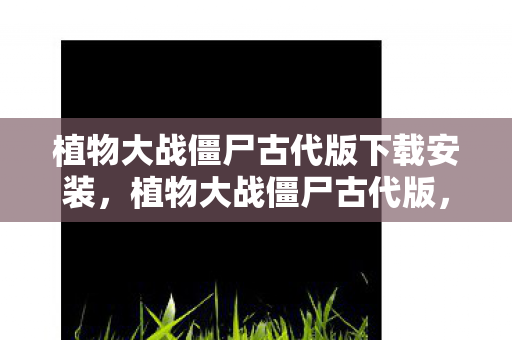 植物大战僵尸古代版下载安装图片