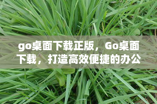 go桌面下载正版,Go桌面下载,打造高效便捷的办公新体验 go桌面下载正版,Go桌面下载,打造高效便捷的办公新体验