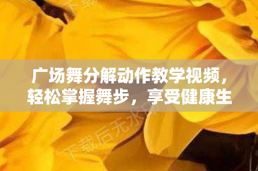 广场舞分解动作教学视频，轻松掌握舞步，享受健康生活