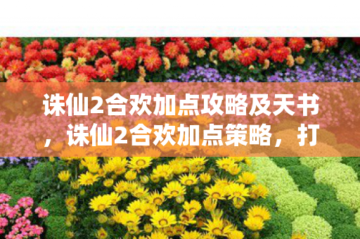 诛仙2合欢加点攻略及天书,诛仙2合欢加点策略,打造高效战斗角色 诛仙2合欢加点攻略及天书,诛仙2合欢加点策略,打造高效战斗角色