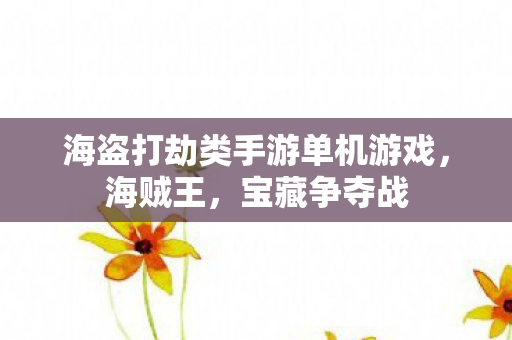 海盗打劫类手游单机游戏，海贼王，宝藏争夺战