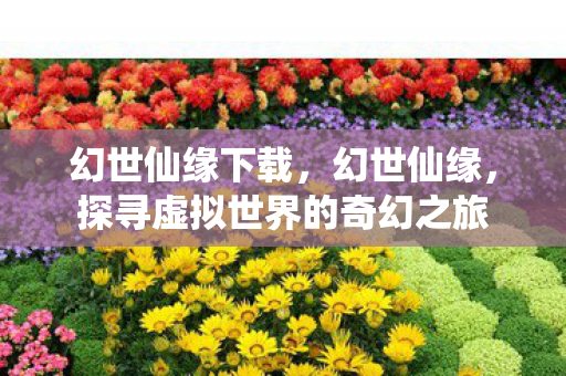 幻世仙缘下载，幻世仙缘，探寻虚拟世界的奇幻之旅