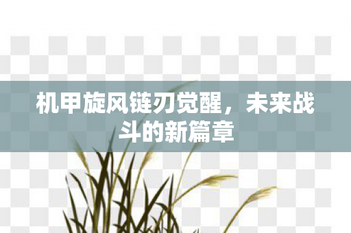 机甲旋风链刃觉醒，未来战斗的新篇章