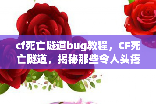 cf死亡隧道bug教程,CF死亡隧道,揭秘那些令人头疼的BUG cf死亡隧道bug教程,CF死亡隧道,揭秘那些令人头疼的BUG