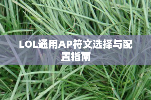 LOL通用AP符文选择与配置指南 LOL通用AP符文选择与配置指南