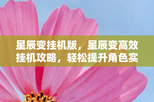 星辰变挂机版,星辰变高效挂机攻略,轻松提升角色实力 星辰变挂机版,星辰变高效挂机攻略,轻松提升角色实力