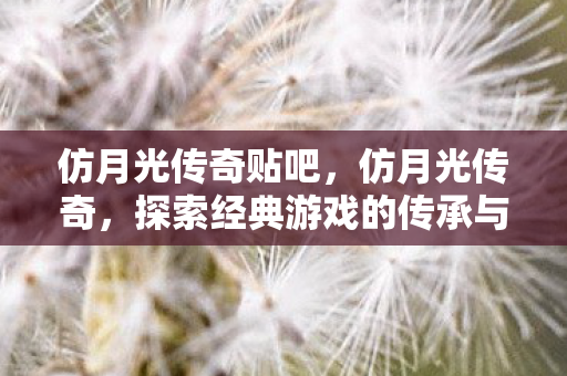仿月光传奇贴吧,仿月光传奇,探索经典游戏的传承与创新 仿月光传奇贴吧,仿月光传奇,探索经典游戏的传承与创新