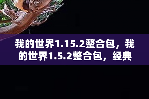 我的世界1.15.2整合包，我的世界1.5.2整合包，经典再现，无限探索