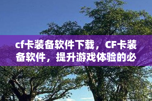 cf卡装备软件下载,CF卡装备软件,提升游戏体验的必备神器 cf卡装备软件下载,CF卡装备软件,提升游戏体验的必备神器