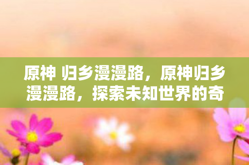 原神 归乡漫漫路,原神归乡漫漫路,探索未知世界的奇幻旅程 原神 归乡漫漫路,原神归乡漫漫路,探索未知世界的奇幻旅程