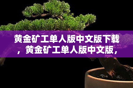 黄金矿工单人版中文版下载,黄金矿工单人版中文版,重温经典,尽享挖矿乐趣 黄金矿工单人版中文版下载,黄金矿工单人版中文版,重温经典,尽享挖矿乐趣