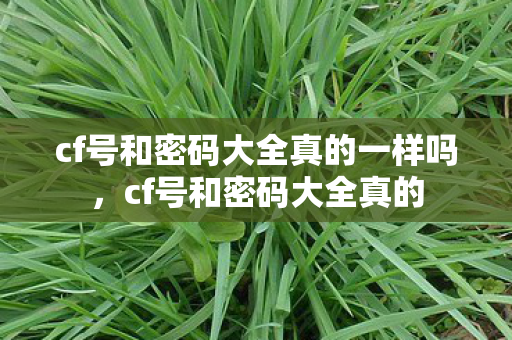 cf号和密码大全真的一样吗,cf号和密码大全真的 cf号和密码大全真的一样吗,cf号和密码大全真的
