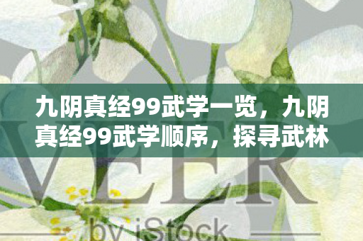 九阴真经99武学一览,九阴真经99武学顺序,探寻武林的终极奥秘 九阴真经99武学一览,九阴真经99武学顺序,探寻武林的终极奥秘