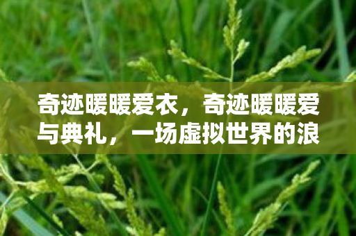 一场虚拟世界的浪漫盛宴图片
