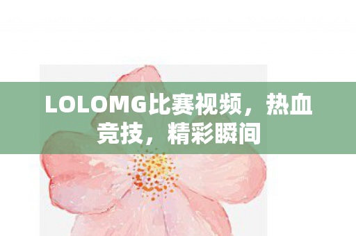 LOLOMG比赛视频，热血竞技，精彩瞬间