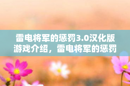 雷电将军的惩罚3.0汉化版游戏介绍,雷电将军的惩罚,正义与秩序的守护者 雷电将军的惩罚3.0汉化版游戏介绍,雷电将军的惩罚,正义与秩序的守护者
