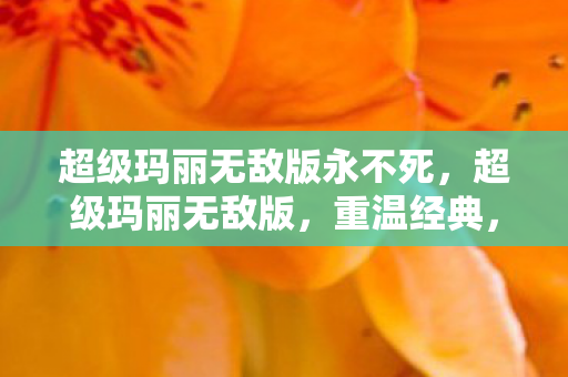 超级玛丽无敌版永不死,超级玛丽无敌版,重温经典,畅享无限乐趣 超级玛丽无敌版永不死,超级玛丽无敌版,重温经典,畅享无限乐趣