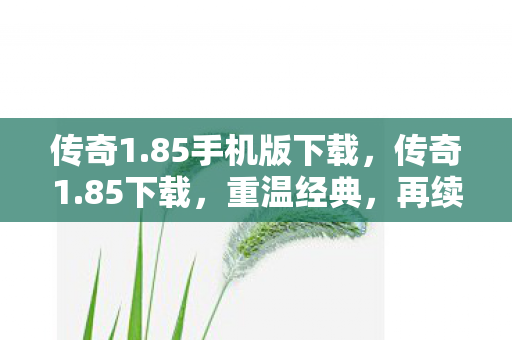 传奇1.85手机版下载,传奇1.85下载,重温经典,再续传奇 传奇1.85手机版下载,传奇1.85下载,重温经典,再续传奇