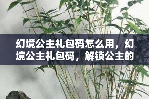 幻境公主礼包码怎么用,幻境公主礼包码,解锁公主的奇幻之旅 幻境公主礼包码怎么用,幻境公主礼包码,解锁公主的奇幻之旅