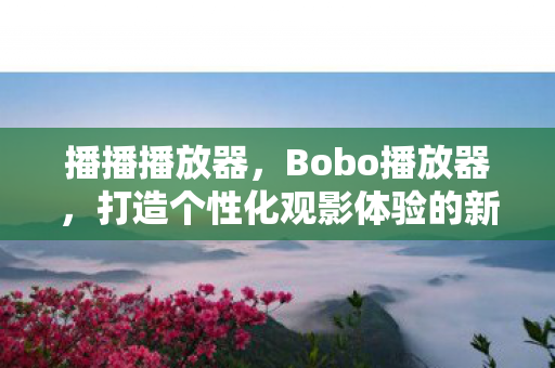 播播播放器,Bobo播放器,打造个性化观影体验的新选择 播播播放器,Bobo播放器,打造个性化观影体验的新选择