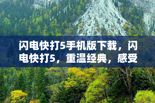 闪电快打5手机版下载,闪电快打5,重温经典,感受街机游戏的魅力 闪电快打5手机版下载,闪电快打5,重温经典,感受街机游戏的魅力