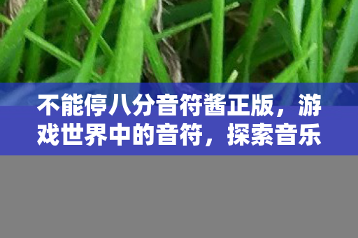 不能停八分音符酱正版,游戏世界中的音符,探索音乐与游戏的奇妙融合 不能停八分音符酱正版,游戏世界中的音符,探索音乐与游戏的奇妙融合