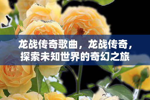 龙战传奇歌曲,龙战传奇,探索未知世界的奇幻之旅 龙战传奇歌曲,龙战传奇,探索未知世界的奇幻之旅