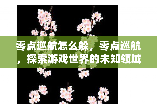 零点巡航怎么躲,零点巡航,探索游戏世界的未知领域 零点巡航怎么躲,零点巡航,探索游戏世界的未知领域