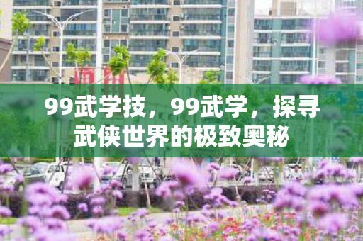 99武学技,99武学,探寻武侠世界的极致奥秘 99武学技,99武学,探寻武侠世界的极致奥秘