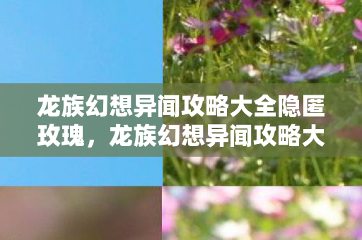 龙族幻想异闻攻略大全隐匿玫瑰,龙族幻想异闻攻略大全 龙族幻想异闻攻略大全隐匿玫瑰,龙族幻想异闻攻略大全