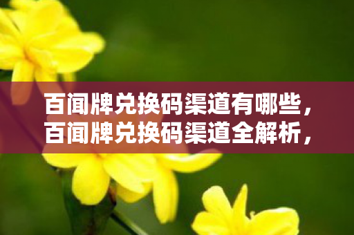 百闻牌兑换码渠道有哪些,百闻牌兑换码渠道全解析,如何安全、高效地获取兑换码 百闻牌兑换码渠道有哪些,百闻牌兑换码渠道全解析,如何安全、高效地获取兑换码