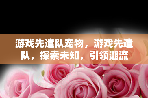 游戏先遣队宠物,游戏先遣队,探索未知,引领潮流 游戏先遣队宠物,游戏先遣队,探索未知,引领潮流