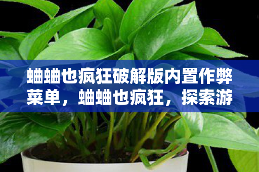 蛐蛐也疯狂破解版内置作弊菜单,蛐蛐也疯狂,探索游戏世界的另类乐趣 蛐蛐也疯狂破解版内置作弊菜单,蛐蛐也疯狂,探索游戏世界的另类乐趣