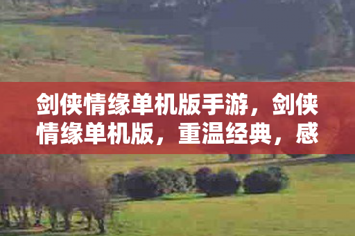 剑侠情缘单机版手游,剑侠情缘单机版,重温经典,感受武侠情怀 剑侠情缘单机版手游,剑侠情缘单机版,重温经典,感受武侠情怀