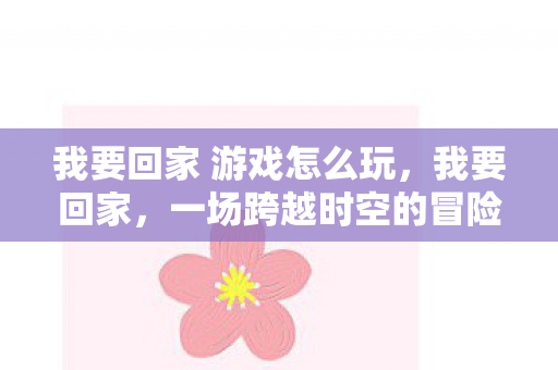 我要回家 游戏怎么玩,我要回家,一场跨越时空的冒险之旅 我要回家 游戏怎么玩,我要回家,一场跨越时空的冒险之旅