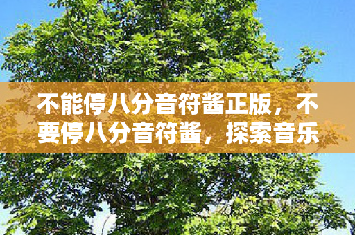 不能停八分音符酱正版，不要停八分音符酱，探索音乐世界的无限可能