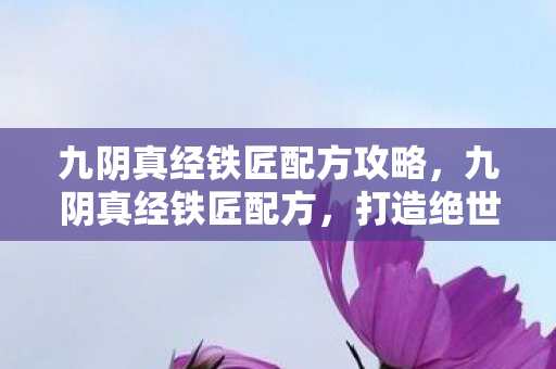 九阴真经铁匠配方攻略,九阴真经铁匠配方,打造绝世武器的秘密 九阴真经铁匠配方攻略,九阴真经铁匠配方,打造绝世武器的秘密
