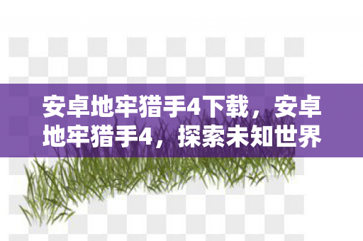 安卓地牢猎手4下载,安卓地牢猎手4,探索未知世界的无尽冒险 安卓地牢猎手4下载,安卓地牢猎手4,探索未知世界的无尽冒险