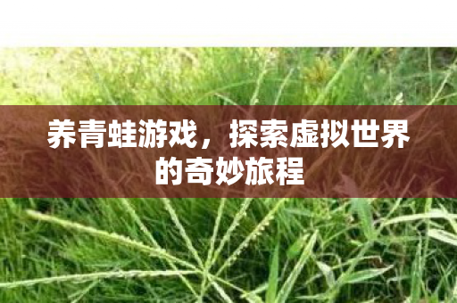养青蛙游戏,探索虚拟世界的奇妙旅程 养青蛙游戏,探索虚拟世界的奇妙旅程